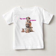 Camiseta Infantil de Urso de Pelúcia "Alma Pequena