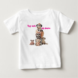 Para Bebê Camiseta Infantil de Urso de Pelúcia "Alma Pequena