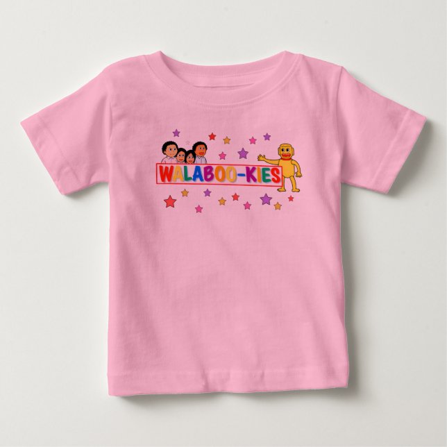 Para Bebê camiseta infantil estrela caixa walabookies (Frente)