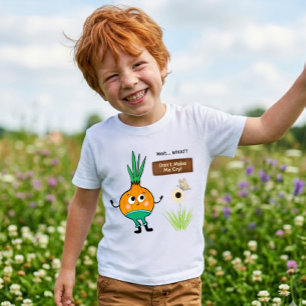 Para Bebê Camiseta Infantil Funny Onion – “Não Me Faça Chora