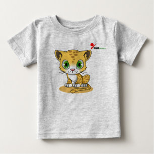 Para Bebê Camiseta Infantil Gatinho Encantador Estampa de