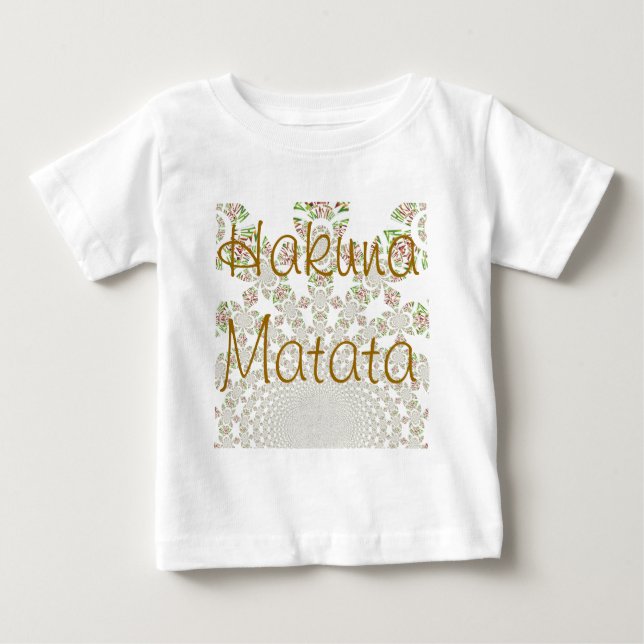 Para Bebê Camiseta Infantil Hakuna Matata (Frente)