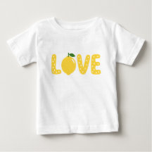 Camiseta Infantil LOVE de Limão Fofa