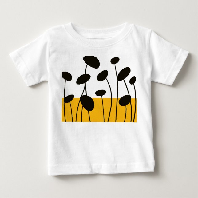 Para Bebê Camiseta Infantil Minimal Leaf (Frente)