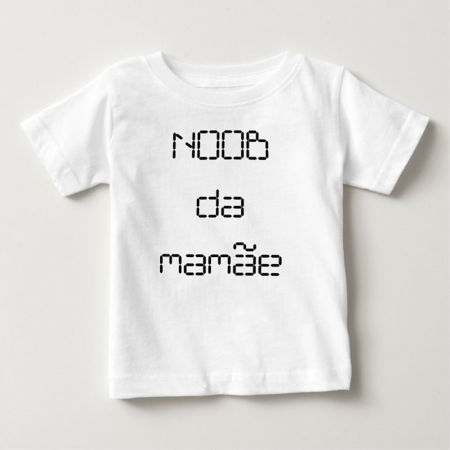 Para Bebê Camiseta Infantil - Noob da Mamâe (Frente)