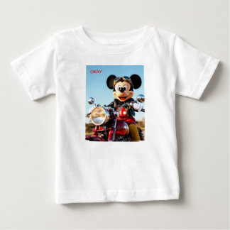 Para Bebê Camiseta Infantil Okay