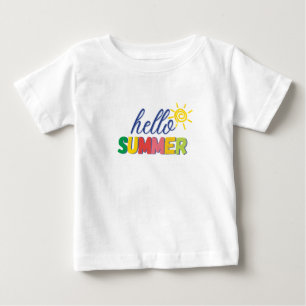 Para Bebê camiseta infantil "olá verão"