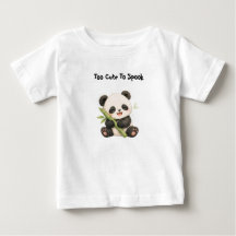 Camiseta Infantil Panda Comendo Bambu