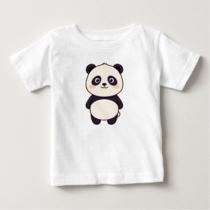 Para Bebê Camiseta Infantil Panda Fofo – Design de Animal Ad
