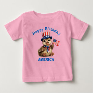 Para Bebê Camiseta Infantil Patriótica Turquia (4a)