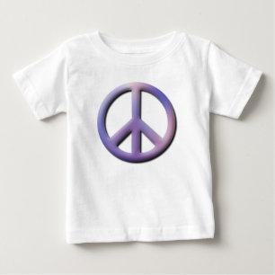 Para Bebê Camiseta Infantil Paz