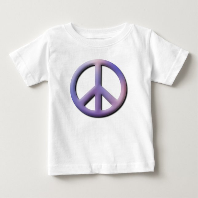 Para Bebê Camiseta Infantil Paz (Frente)