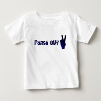 Para Bebê Camiseta Infantil Peace Out