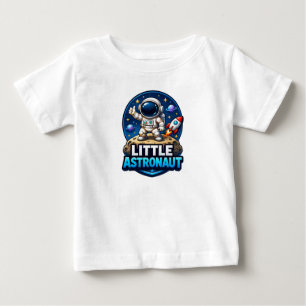 Para Bebê Camiseta Infantil Pequeno Astronauta