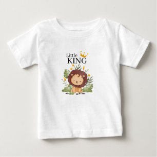 Para Bebê Camiseta Infantil Pequeno Rei