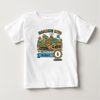 Para Bebê Camiseta Infantil Personalizada de Aniversário de
