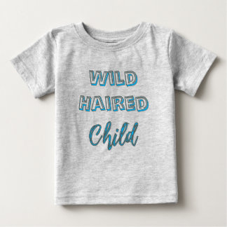 Para Bebê Camiseta Infantil Retrô de Cabelo Selvagem