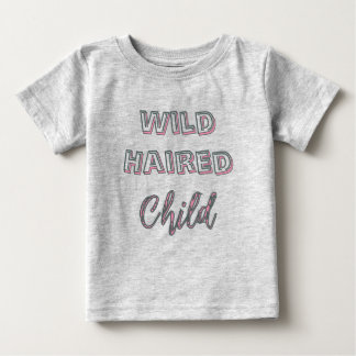 Para Bebê Camiseta Infantil Retrô de Cabelo Selvagem