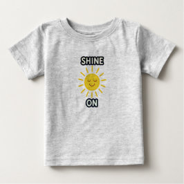 Para Bebê Camiseta Infantil Sol Radiante