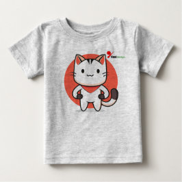 Para Bebê Camiseta Infantil Sweet Cat Baby – Design Adorável