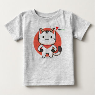 Para Bebê Camiseta Infantil Sweet Cat Baby – Design Adorável