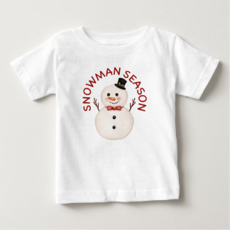 Para Bebê Camiseta Infantil Temporada do Boneco de Neve Kawa