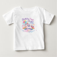 Camiseta Infantil Unicórnio Mágico de Aniversário