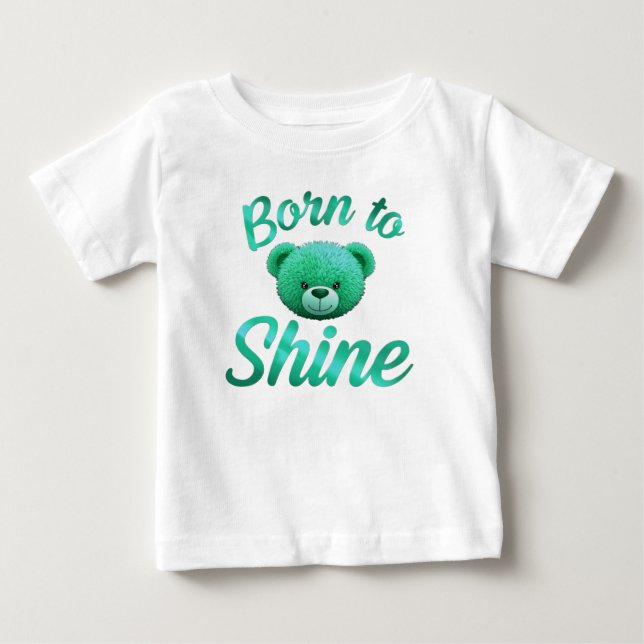 Para Bebê Camiseta Infantil Urso Fofo (Frente)