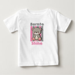 Para Bebê Camiseta Infantil Urso Fofo