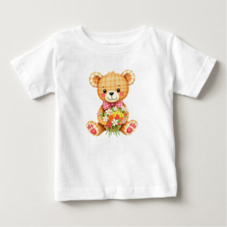 Para Bebê Camiseta Infantil Urso Teddy Fofo