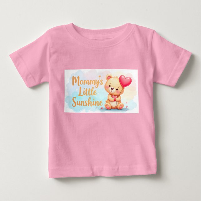 Para Bebê Camiseta Infantil – Urso Teddy Fofo Gráfico menino (Frente)