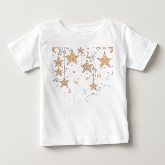Para Bebê Camiseta Infantil Wish Upon a Star (Frente)
