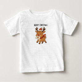 Para Bebê Camiseta Infantil Wonky Zoo – Rena Fofa
