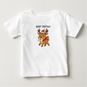 Para Bebê Camiseta Infantil Wonky Zoo – Rena Fofa