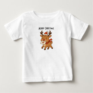 Para Bebê Camiseta Infantil Wonky Zoo – Rena Fofa