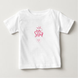 Para Bebê Camiseta Irmã Mais Velha