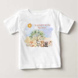 Para Bebê Camiseta Irmã Mais Velha, Irmão Mais Velho - Anima