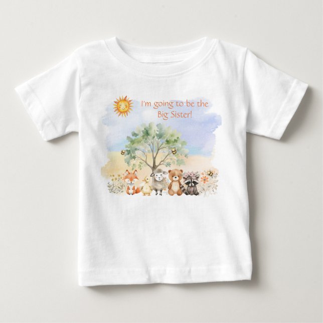 Para Bebê Camiseta Irmã Mais Velha, Irmão Mais Velho - Vida  (Frente)