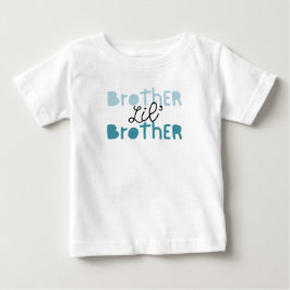 Para Bebê Camiseta Irmãozinho. Companheiro da Camiseta Irmão
