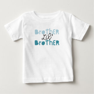 Para Bebê Camiseta Irmãozinho. Companheiro da Camiseta Irmão