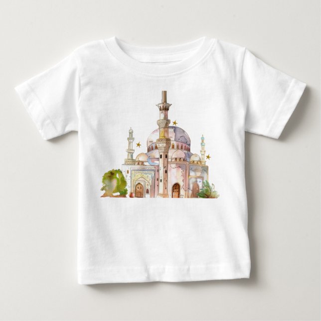 Para Bebê Camiseta Islâmica (Frente)