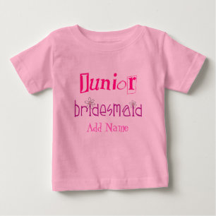 Para Bebê Camiseta Junior Bridesmaid