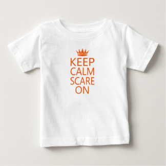 Para Bebê Camiseta Keep Calm Scare On Crown