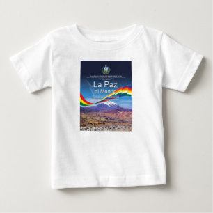 Para Bebê Camiseta La Paz al mundo