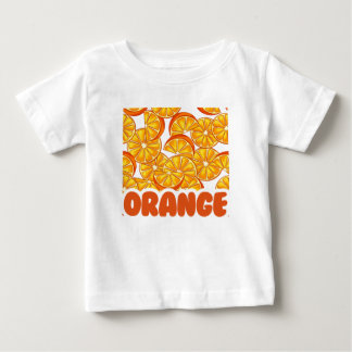 Para Bebê Camiseta Laranja