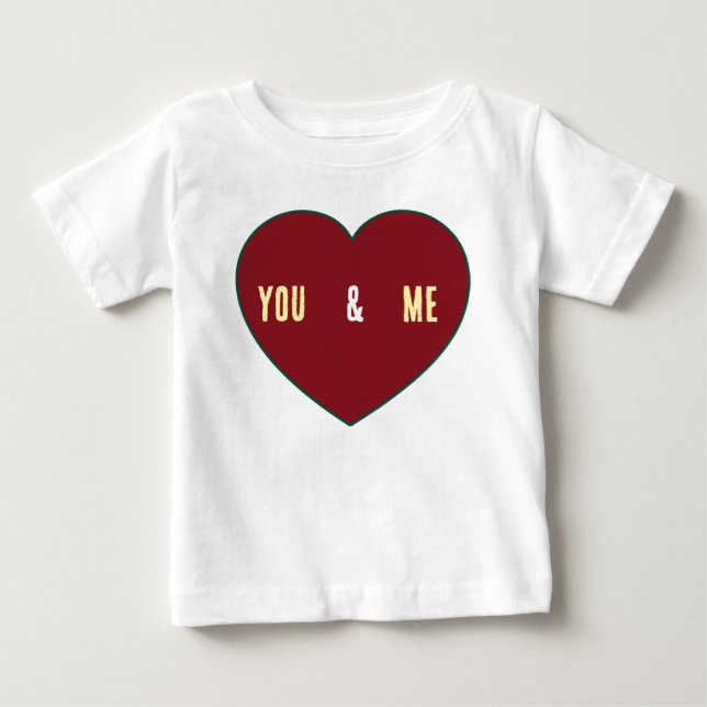 Para Bebê Camiseta Larga e Confortável (Frente)