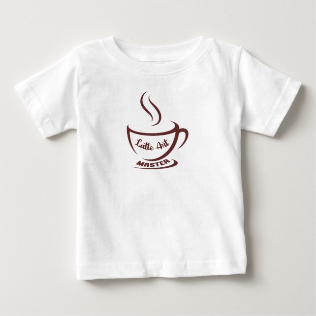 Para Bebê Camiseta Latte Art Master (Frente)
