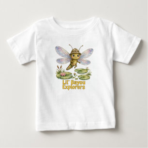 Para Bebê Camiseta Lil' Bayou Explorers Dragonfly Baby