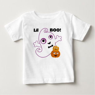 Para Bebê Camiseta Lil BOO Halloween Toddler
