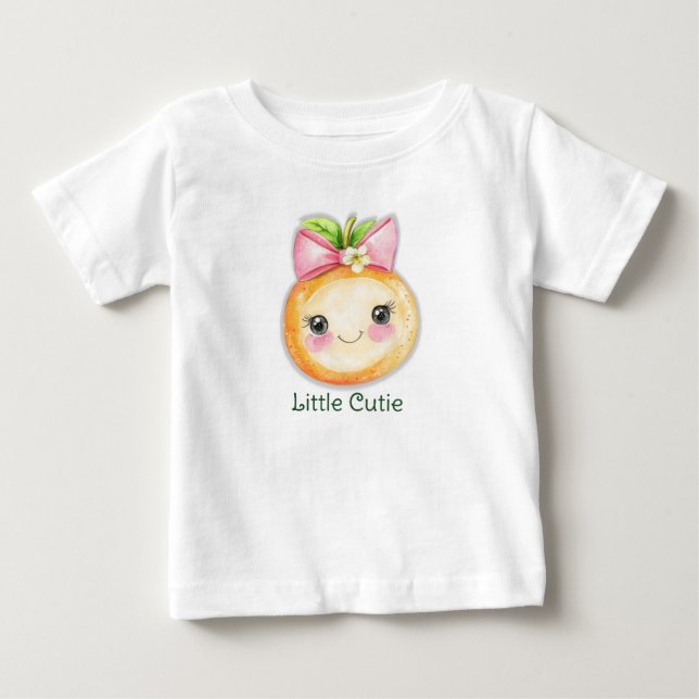 Para Bebê Camiseta Little Cutie (Frente)